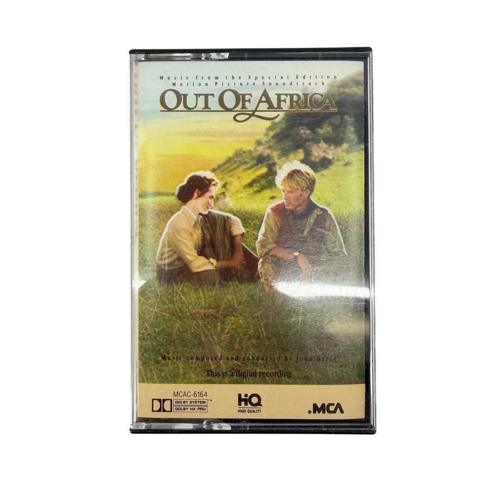 Out Of Africa Soundtrack Cassette Tape‎ John Barry MCA Records MCAC-6164 1985